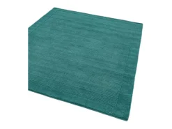Alfombra moderna, tejida a mano 100% lana - 120x170cm - verde azulado - York