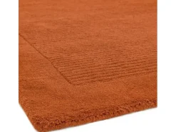 Alfombra moderna, tejida a mano 100% lana - 120x170cm - naranja - York