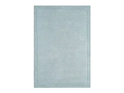 Alfombra moderna, tejida a mano 100% lana - 120x170cm - azul claro - York