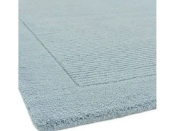 Alfombra moderna, tejida a mano 100% lana - 120x170cm - azul claro - York