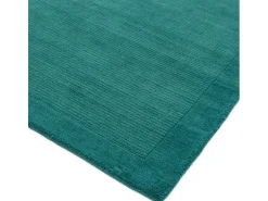 Alfombra moderna, tejida a mano 100% lana - 200x290cm - verde azulado - York