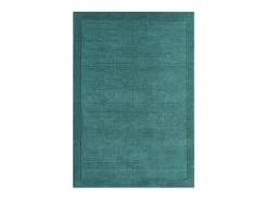 Alfombra moderna, tejida a mano 100% lana - 200x290cm - verde azulado - York