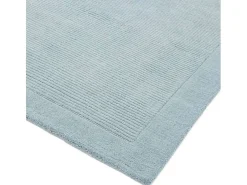 Alfombra moderna, tejida a mano 100% lana - 160x230cm - azul claro - York