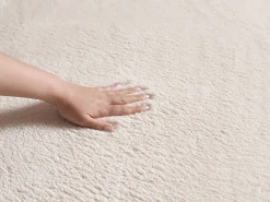 Alfombra moderno antideslizante lavable, beige, 120 x 160 cm