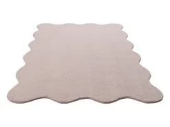 Alfombra moderno antideslizante lavable, rosa, 120 x 160 cm