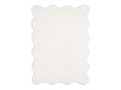 Alfombra moderno antideslizante lavable, crema, 140 x 200 cm