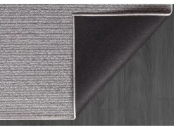 Alfombra Natal moderna uni, antimanchas, Gris, 240 x 340 cm