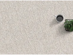 Alfombra Natal moderna uni, antimanchas, Beige, 200 x 290 cm