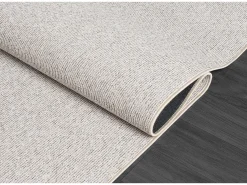 Alfombra Natal moderna uni, antimanchas, Beige, 240 x 340 cm