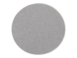 Alfombra Natal moderna uni, antimanchas, Gris, 80 cm redondo