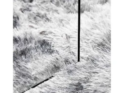 Alfombra NAVARRA Shaggy Gris Plata 240x240 cm
