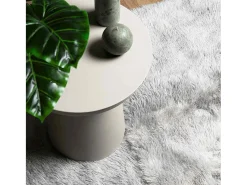 Alfombra NAVARRA Shaggy Gris Plata 240x240 cm