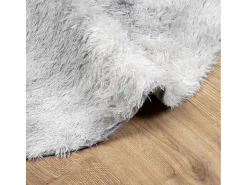Alfombra NAVARRA Shaggy Gris Plata 100x100 cm