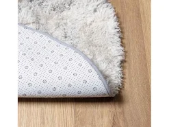 Alfombra NAVARRA Shaggy Gris Plata 100x100 cm