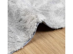 Alfombra NAVARRA Shaggy Gris Plata 60x100 cm