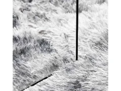 Alfombra NAVARRA Shaggy Gris Plata 60x100 cm