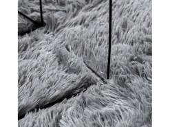 Alfombra NAVARRA Shaggy Gris Claro 240x240 cm