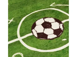 Alfombra niños lavable antideslizante campo fútbol 160x230 cm
