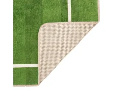 Alfombra niños lavable antideslizante campo fútbol 160x230 cm