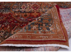 Alfombra oriental tejida de lana 200x290 cm Rojo Multi Saharna