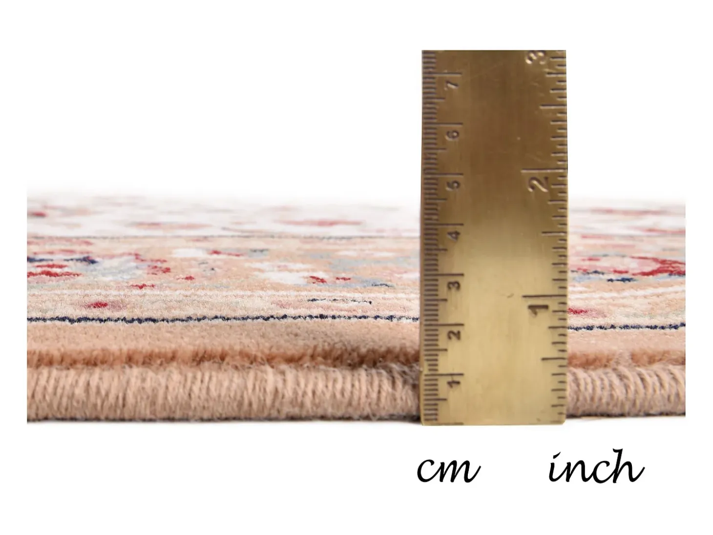 Alfombra oriental tejida con ribete 160x230 cm Beige Dolna