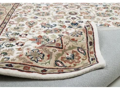 Alfombra oriental tejida a mano con lana 40x60 cm Beige Royal Orient