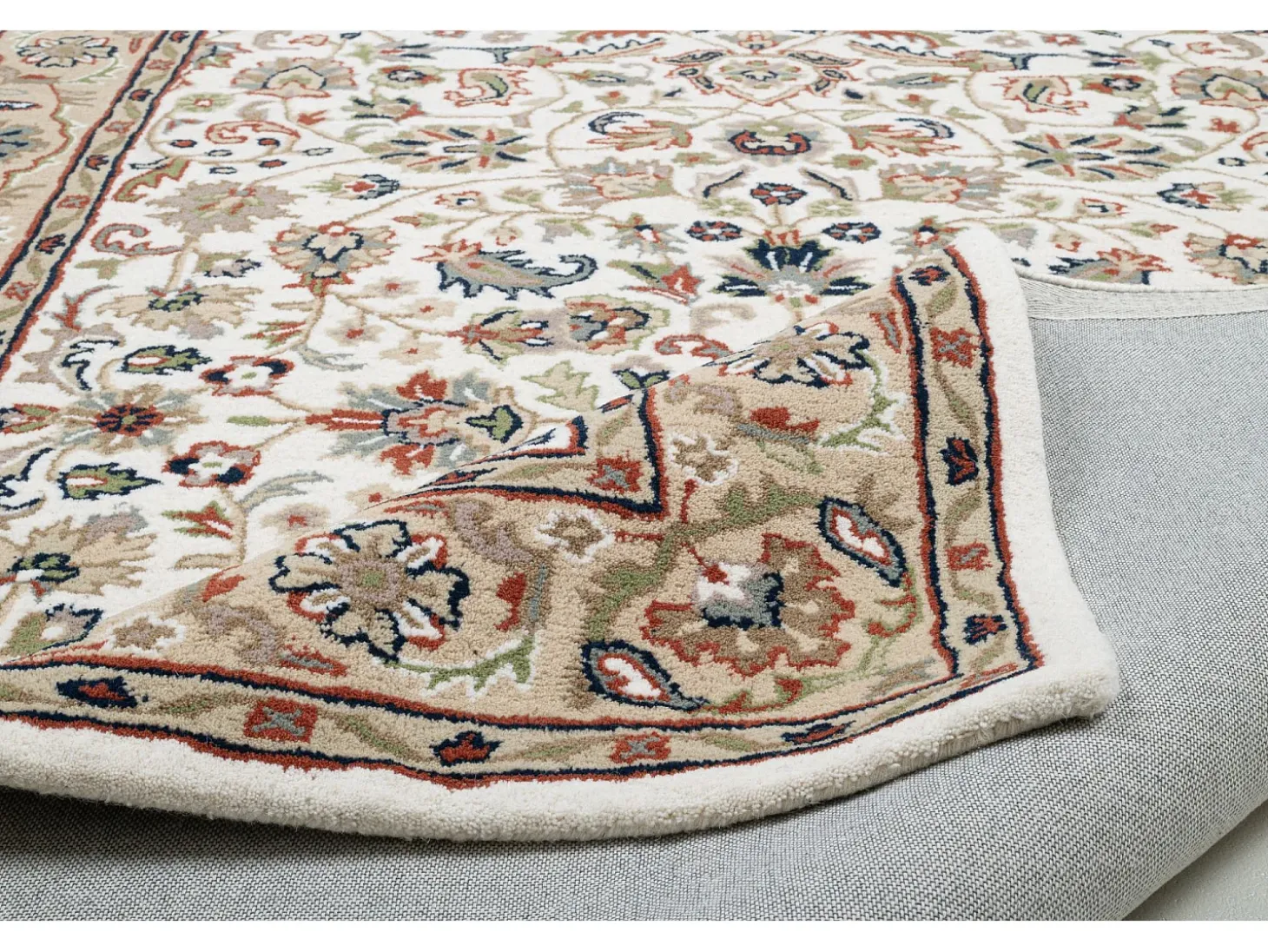 Alfombra oriental tejida a mano con lana 40x60 cm Beige Royal Orient
