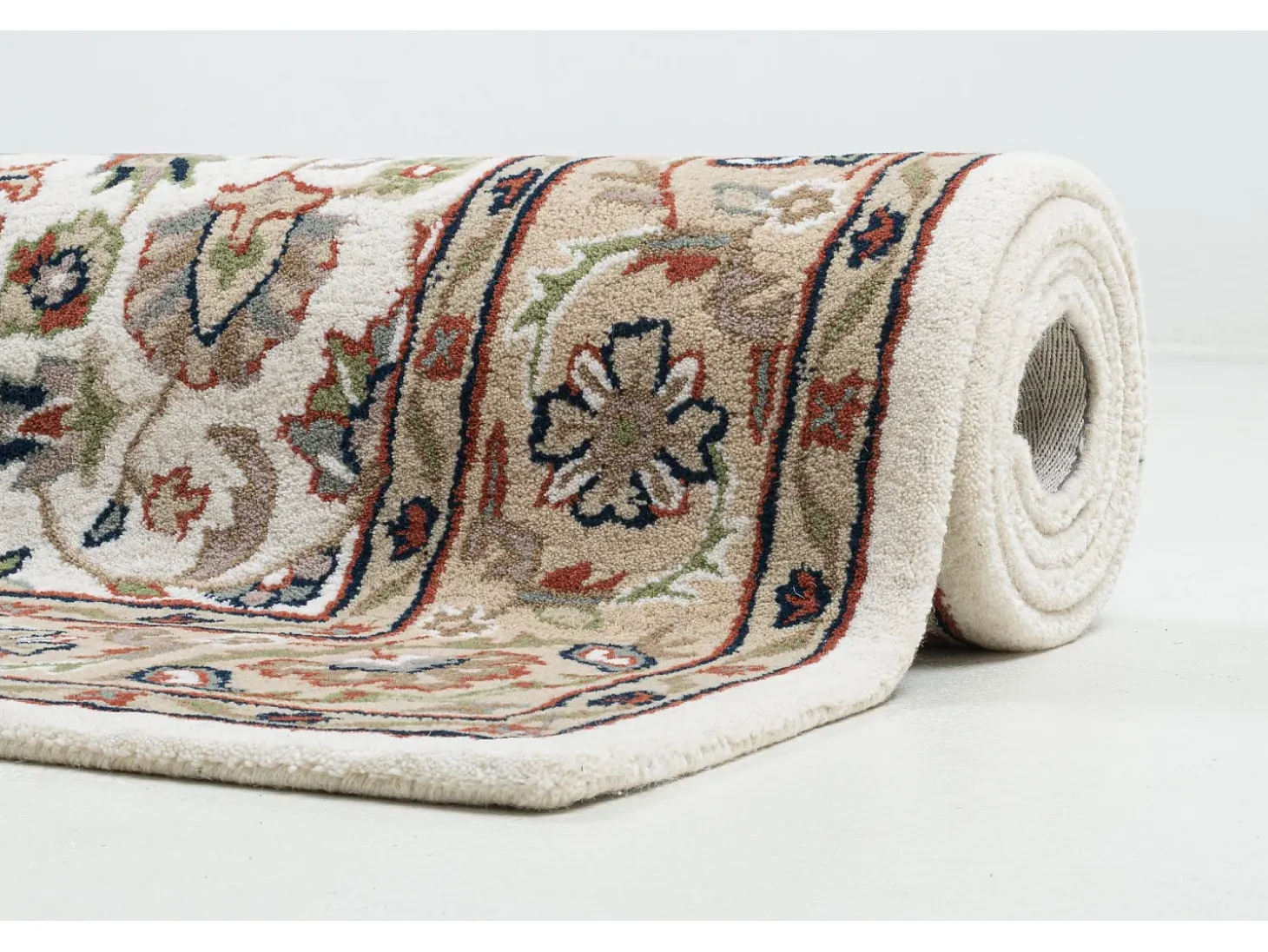 Alfombra oriental tejida a mano con lana 40x60 cm Beige Royal Orient