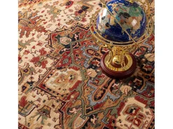 Alfombra oriental tejida de lana 300x380 cm Beige Saharna