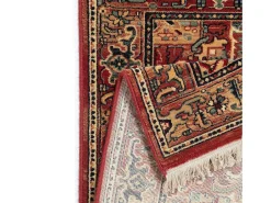 Alfombra oriental tejida de lana 120x145 cm Rojo Multi Saharna