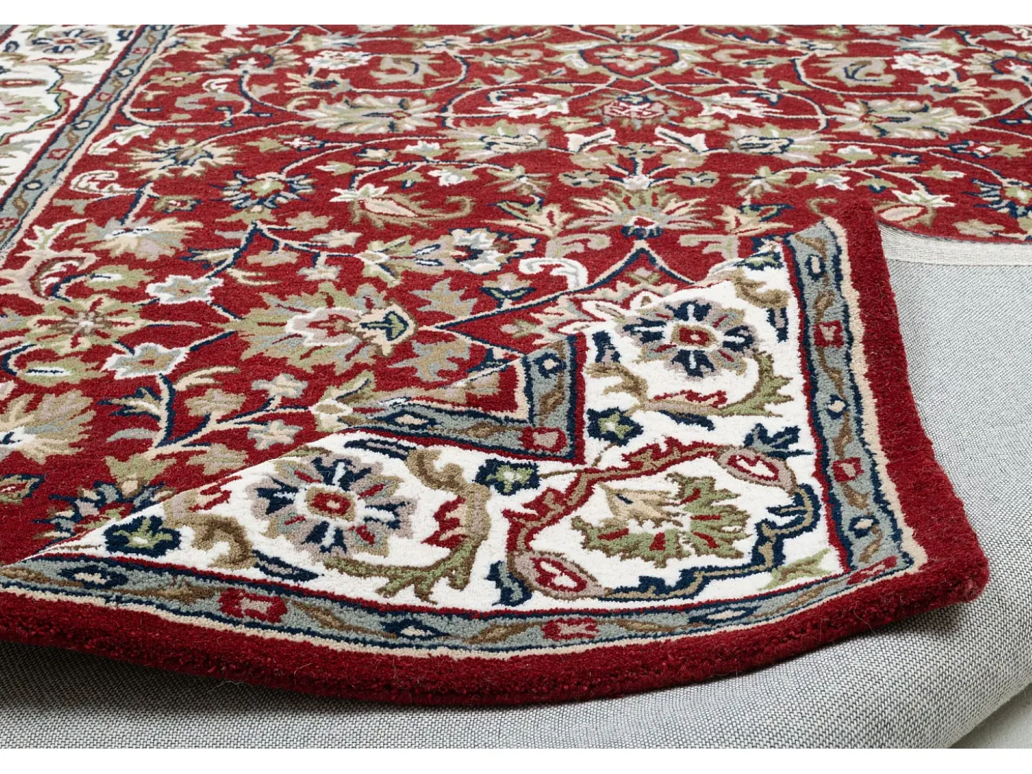 Alfombra oriental tejida a mano con lana 70x140 cm Rojo Royal Orient