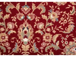 Alfombra oriental tejida con ribete 240x240 cm Rojo Dolna