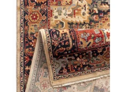 Alfombra oriental tejida de lana 250x340 cm Beige Saharna