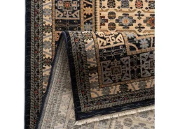 Alfombra oriental tejida de lana 250x340 cm azul multi Saharna