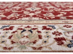 Alfombra oriental tejida con ribete 240x340 cm Rojo Dolna