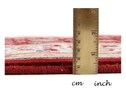 Alfombra oriental tejida con ribete 50x80 cm Rojo Dolna