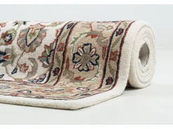 Alfombra oriental tejida a mano con lana 90x160 cm Beige Royal Orient