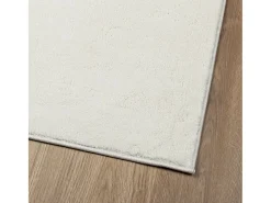 Alfombra OVIEDO de pelo corto color crema 200x200 cm