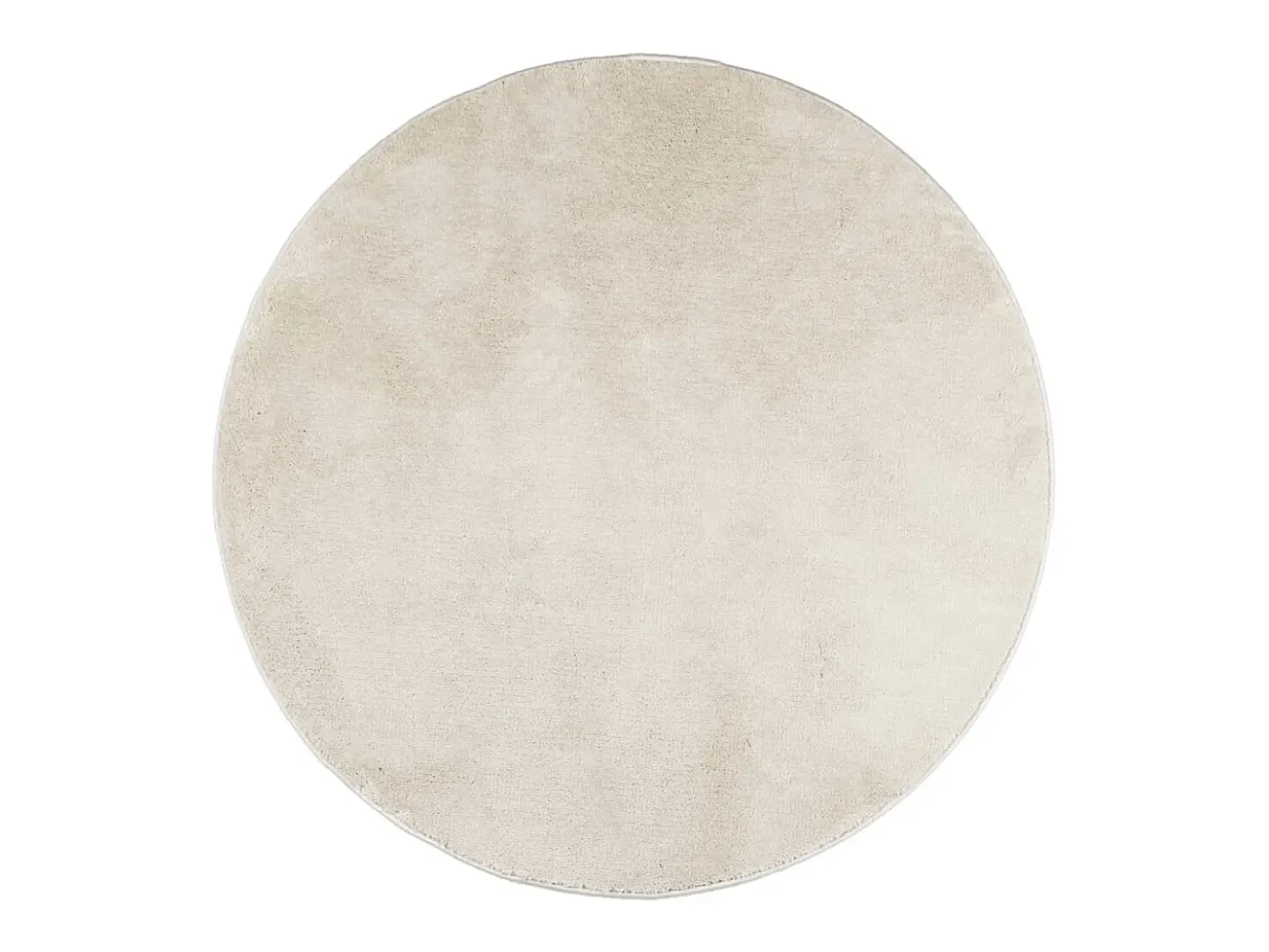 Alfombra OVIEDO de pelo corto beige Ø 120 cm