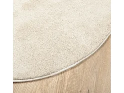 Alfombra OVIEDO de pelo corto beige Ø 120 cm