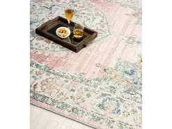 Alfombra Palma Exterior Oriental, Rosa, 80 x 150 cm