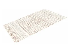 Alfombra para Salón SucceBuy, 1,8 x 2,7 m, Alfombra Grande para Dormitorio Lavable y Antideslizante, Suave y Cómoda, Estilo Moderno, para Dormitorio, Beige