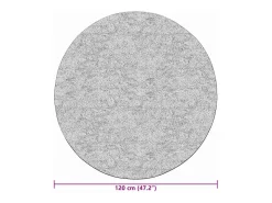 Alfombra patchwork antideslizante lavable φ120 cm multicolor