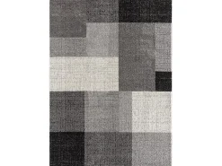 Alfombra Pearl Salón morno Geométrico, Gris, 80 x 140 cm