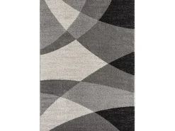 Alfombra Pearl Salón morno Corte contorno, Gris, 160 x 220 cm