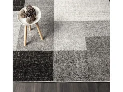 Alfombra Pearl Salón morno Geométrico, Gris, 240 x 330 cm
