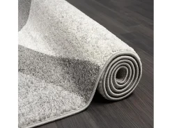 Alfombra Pearl Salón morno Corte contorno, Gris, 240 x 330 cm