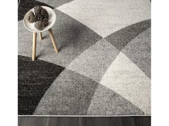 Alfombra Pearl Salón morno Corte contorno, Gris, 240 x 330 cm