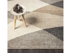 Alfombra Pearl Salón morno Corte contorno, Beige, 200 x 280 cm