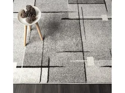 Alfombra Pearl Salón morno Pelo corto, Gris, 160 x 220 cm